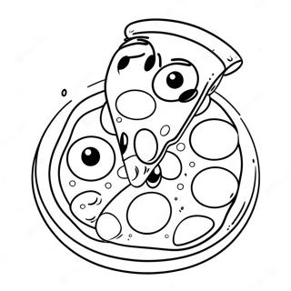 Niedliche Pizza Mit Grossen Augen Ausmalbild 57023-47371