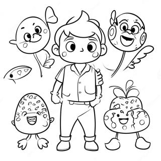 Charmante Kevin Henkes Charaktere Ausmalbild 57093 47500