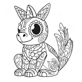 Alebrijes Coco Ausmalbild 57132-47460