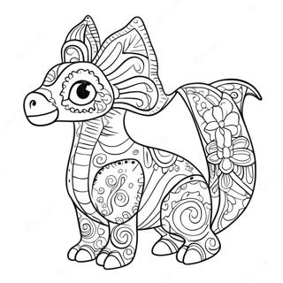 Alebrijes Coco Ausmalbild 57132-47536