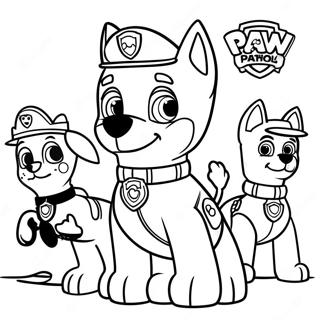 Paw Patrol Halloween Ausmalbild 57263-47626