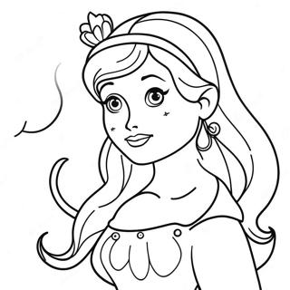 Charmante Disney Prinzessin Ausmalbild 57445-47770