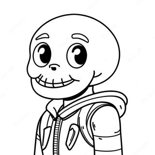 Error Sans Im Comic Stil Ausmalbild 57455-47765