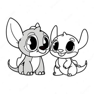 Stitch Und Ohnezahn Ausmalbild 57474-47786