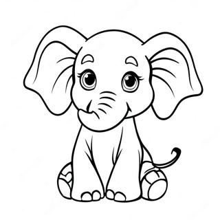 Baby Elefant Ausmalbild 57544-47842