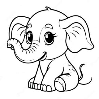 Baby Elefant Ausmalbild 57544-47843