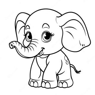 Baby Elefant Ausmalbild 57544-47844