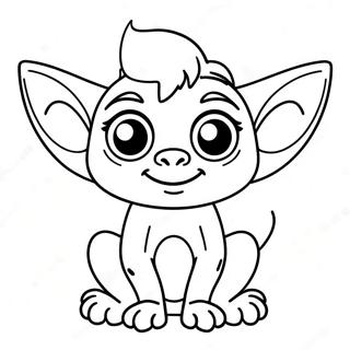 Susser Gremlin Mit Grossen Augen Ausmalbild 57585-47877