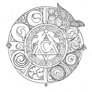 Wicca Symbole Ausmalbild 57654-47930