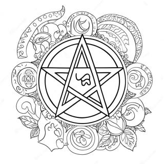 Wicca Symbole Ausmalbild 57654-47931