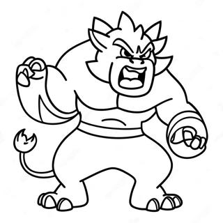 Incineroar Brullt Heftig Ausmalbild 57675-47949