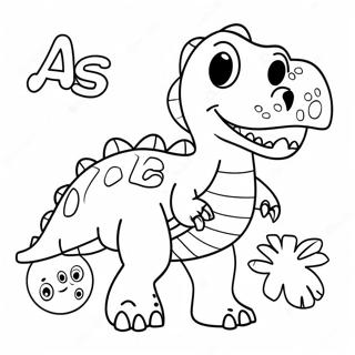 Dinosaurier Alphabet Ausmalbild 57694-47959