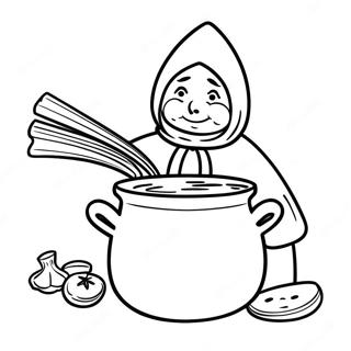 Strega Nona Mit Pastatopf Ausmalbild 57875-48117