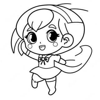 Chibi Sailor Mercury In Aktion Ausmalbild 57915-48142