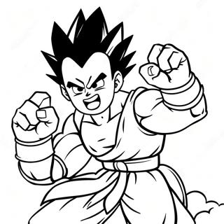 Gohan In Epischer Kampfpose Ausmalbild 57945-48165