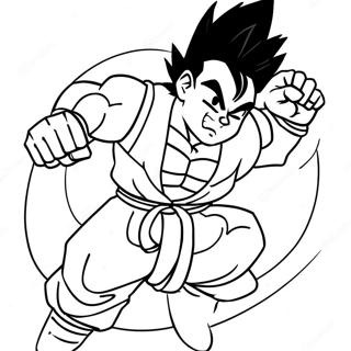 Gohan In Epischer Kampfpose Ausmalbild 57945-48167