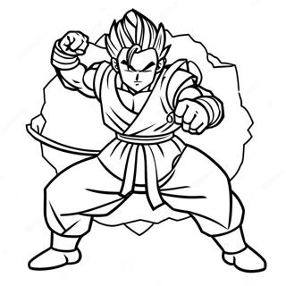 Gohan In Epischer Kampfpose Ausmalbild 57945-48168