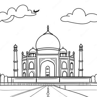 Taj Mahal Ausmalbild 58174-48358