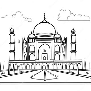 Taj Mahal Ausmalbild 58174-48359