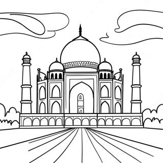 Taj Mahal Ausmalbild 58174-48360