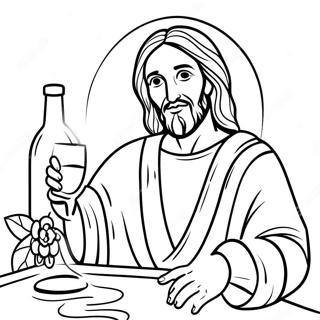 Jesus Verwandelt Wasser In Wein Ausmalbilder