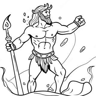 Poseidon Ausmalbild 58274-48425