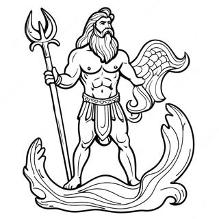 Poseidon Ausmalbild 58274-48427