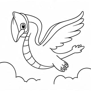 Lugia Fliegt Am Himmel Ausmalbild 58335-48485