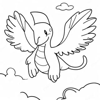 Lugia Fliegt Am Himmel Ausmalbild 58335-48486