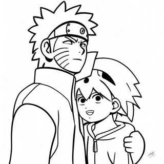 Niedliches Naruto Und Hinata Zusammen Ausmalbild 58365-48500