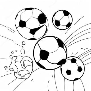 Springende Fussballballe Ausmalbild 58566-48649