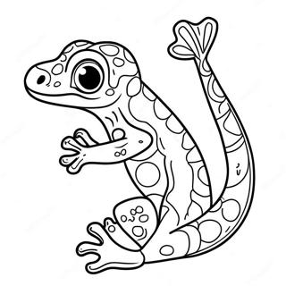 Verspielter Gecko Ausmalbild 58576-48657