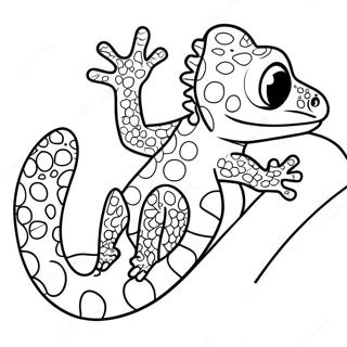 Verspielter Gecko Ausmalbild 58576-48659