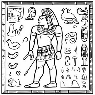 Hieroglyphen Ausmalbild 58735-48785