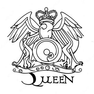 Queen Band Logo Ausmalbild 58755-48797