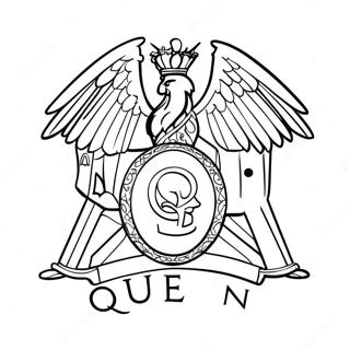 Queen Band Logo Ausmalbild 58755-48800