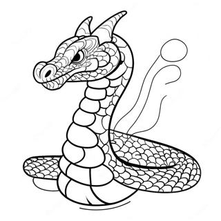 Feuerspeiender Schlangen Drache Ausmalbild 58796-48837