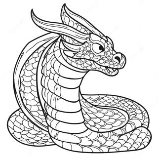 Feuerspeiender Schlangen Drache Ausmalbild 58796-48839