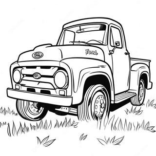 Realistisches Ford Truck Ausmalbild 5884-4700