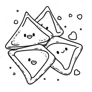 Leckere Hamantaschen Mit Streuseln Ausmalbild 58916-48939