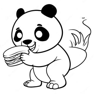 Combo Panda In Aktion Ausmalbild 58986-48982