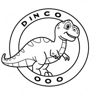 Dinoco Logo Ausmalbild 59005-49002