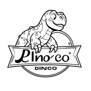 Dinoco Logo Ausmalbild 59005-49004