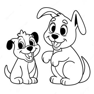 Verspielte Disney Hunde Ausmalbild 59347-49273