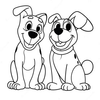 Verspielte Disney Hunde Ausmalbild 59347-49276