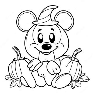 Mickey Mouse Kurbis Ausmalbild 59376-49289