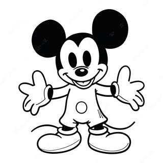 Mickey Mouse In Einem Gruseligen Kostum Ausmalbild 59377-49295