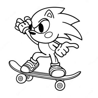 Sonic Skateboard Ausmalbild 59426-49329