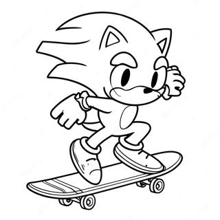 Sonic Skateboard Ausmalbild 59426-49331