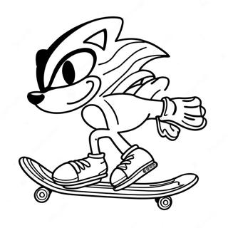 Sonic Skateboard Ausmalbild 59426-49332